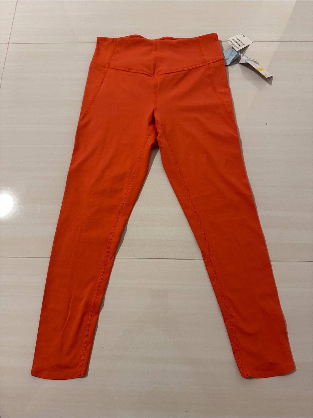 Zella High-Waist Leggings in Bright Orange
